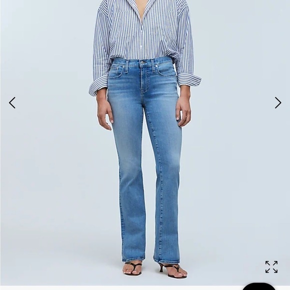 Madewell Petite Kick Out Full Length Jeans Merrigan Wash 30P NWT - Picture 9 of 9
